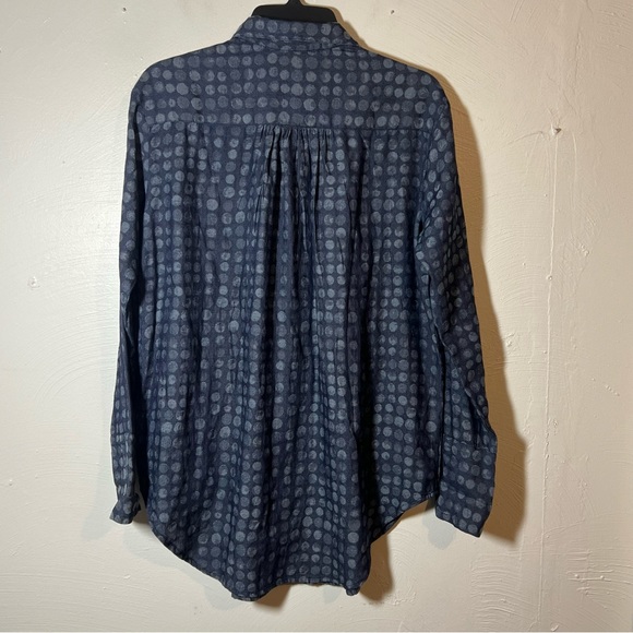 MAST 1883 Organic Cotton Chambray Button Up Tunic Shirt With Pockets - Picture 5 of 6